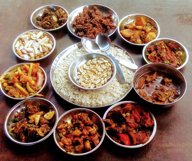 Special food of Newari community in Nepal.